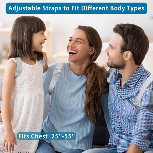 Back Brace Posture Corrector for Women & Kids, Adjustable Shoulder Posture Brace with Vibration Reminder, Breathable Back Support Straightener for...