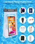 Large Waterproof Phone Pouch Universal Phone Waterproof Case for iPhone 15 14 13 12 Pro Max Galaxy S22 S21 IPX8 Water Proof Dry Bag with Wide Lany...