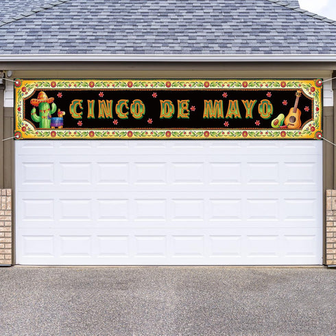 Cinco De Mayo Decorations Mexican Banner for Fence Yard Lawn Fiesta Party Flag Cinco De Mayo Decorations and Supplies for Home Party...