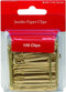 1InTheOffice Jumbo Paper Clips, Gold, Smooth, 100/Pack...