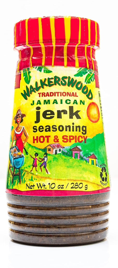 Walkerswood Traditional Jamaican Jerk Seasoning, Hot & Spicy, 10 oz...