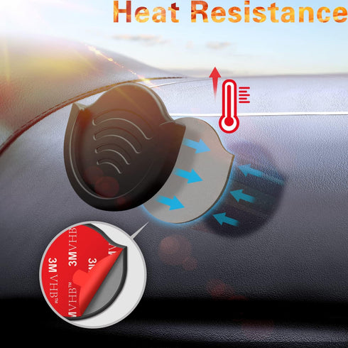 pop-tech Car Grips Mount for Phone Stand, 2 Pack Phone Holder for Collapsible Grip/Socket Mount Users with 3M Sticky Adhesive Replacement Used on ...