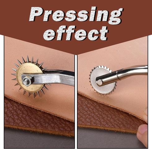 Nitlak 2 PCS Tracing Wheel with Wooden Handle Stainless Steel Pounce Wheel, Point Sewing Tracing Wheel for Sewing Patterns, Rotary Perforator, Ove...