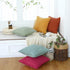 Green Pillow Covers 18x18 inch with Pom-poms Set of 2 Corduroy Farmhouse Boho Accent Decorative Throw Pillow Covers for Couch Bed Sofa...