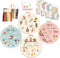 Harimau 4P Beginner Embroidery Kit,Natural Landscape Pattern,Cross Stitch Kits, Including Stamped Embroidery Cloth with 2 Embroidery Hoops, Multic...