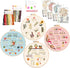 Harimau 4P Beginner Embroidery Kit,Natural Landscape Pattern,Cross Stitch Kits, Including Stamped Embroidery Cloth with 2 Embroidery Hoops, Multic...