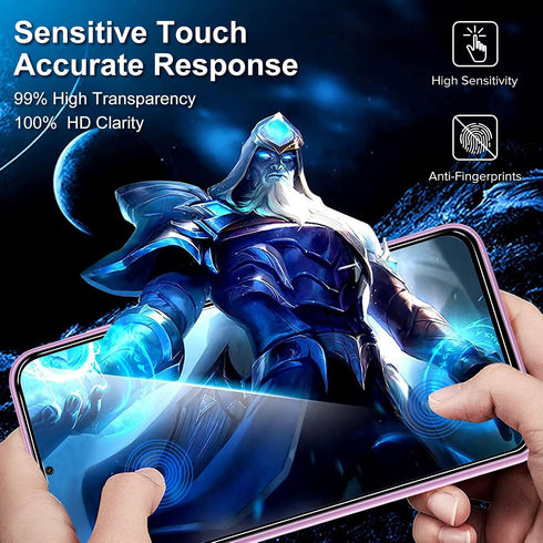 ivoler 2 Pack Screen Protector for Samsung Galaxy A35 5G 2024 Released/Samsung Galaxy A55 5G 2024 Released with Tempered Glass with Transparent HD...