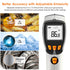 Infrared Thermometer, Laser Temperature Gun for Cooking, Non Contact Temp Gauge, Adjustable Emissivity IR Thermometer Heat Temperature Reader Gun ...