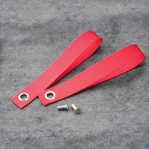 Rear Buttom Seat Pull Strap Compatible for 20-23 Toyota Tacoma,2 Pack Practical Pull Strap with Stainless Steel Screw(Red)...