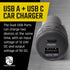 Mob Armor 38w Dual USB Quick-charge USB A + USB C Car Charger - Fast Charging Car Charger - Adapter - Car Charger Adapter - USB Car Charger - Car ...