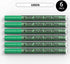 Green Marker Paint Pens - 6 Pack Acrylic Green Permanent Marker, 0.7mm Extra Fine Tip Paint Pen for Art Projects, Drawing, Rock Painting, Stone, C...