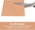 50 Pcs 2mm Self-Adhesive Cork Sheets for DIY Coasters, 4 Inch Thick Square Backing Cork Tiles Mat with Strong Adhesive-Backed for DIY Crafts Adhes...