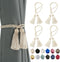 BEL AVENIR 4 Pack Curtain Handmade Tiebacks Decorative Curtain Holdbacks with Tassel (Beige, 4 Pack)...