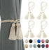 BEL AVENIR 4 Pack Curtain Handmade Tiebacks Decorative Curtain Holdbacks with Tassel (Beige, 4 Pack)...