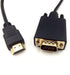 Qaoquda HDMI to VGA Cable, 6ft/1.8m Gold-Plated 1080P HDMI Male to VGA Male Video Audio Converter Adapter Cord Support Notebook PC DVD Player Lapt...