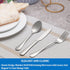 12 Pcs Forks and Spoons Silverware Set,Food Grade Stainless Steel Flatware Cutlery Set for Home,Kitchen and Restaurant,Mirror Polished,Dishwasher ...