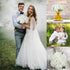 5 Pcs Artificial Silk Hydrangeas Flowers 18'' Bouquet Arrangement, for Home Decor, Wedding, Office, Room, Hotel, Event, Party Decoration (White)...