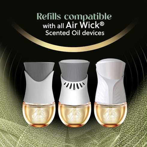 Air Wick Plug in Scented Oil Refill, 5ct, White Sage & Mahogany, Air Freshener, Essential Oils...