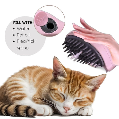 Generic Cat Steam Brush for Cats and Dogs - Self Cleaning Cat Hair Brush with Steam for Shedding and Loose Hair, Deshedding Dog Brush for Grooming...