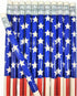 Vintage Look American US Flag #2 Lead Wooden 7.5" Pencils (Patriotic USA) Party Favor Stationery Printed Bones (36)...