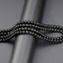 LPBeads 200Pcs Polished 6mm Round Natural Black Obsidian Gemstone Loose Beads with Stretch Cord for Jewelry Making Bracelets...