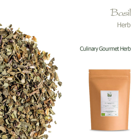 Basil Leaves Organic Culinary Herb - Perfect For Pesto - Sweet Basel - Dry Ocimum Basilicum - Basil Organic Dry Basil Leaves Basil Herb Basil Orga...