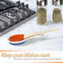 Christian Art Gifts Ceramic Spoon Utensil Rest for Women: Rejoice Always Inspirational Bible Verse, Stove & Kitchen Counter Top Home Décor, Blue S...