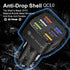 Amiss Car Charger Adapter, 6 USB Multi Port, Fast Charger, Include QC 3.0 and 5 Other Ports, Car Interior Accessories, Fit for iPhone 13/12/11/pro...