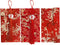 3 pcs Embroidered Red Envelopes, UNIIDECO Chinese Lunar New Year Lai Si Envelope Honhbao, Angpao Gift Wrap Bags Red Lucky Money Pockets for Spring...