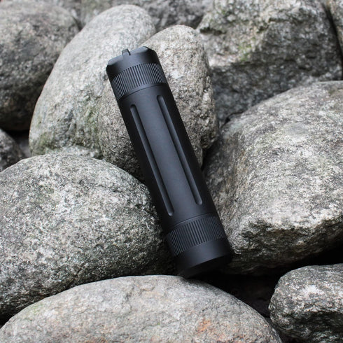 Aluminium Alloy Air-Tight EDC Accessory Case, Pill Fob Capsule Keychain, Long Waterproof Match Case Battery Holder, Smell Proof Container Sealed J...