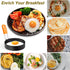 Egg Rings,Stainless Steel Griddle Frying Egg with Silicone Handle,Nonstick Egg Cooking Rings,Omelet Ring,Pancake Ring Round Cooking Rings Molds Fo...