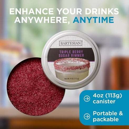 Bartesian Golden Demerara Sugar Cocktail Glass Rimmer - Dessert Cocktails Flavored Sweet Rimming Garnish for Bar Drink Glasses - Professional Home...