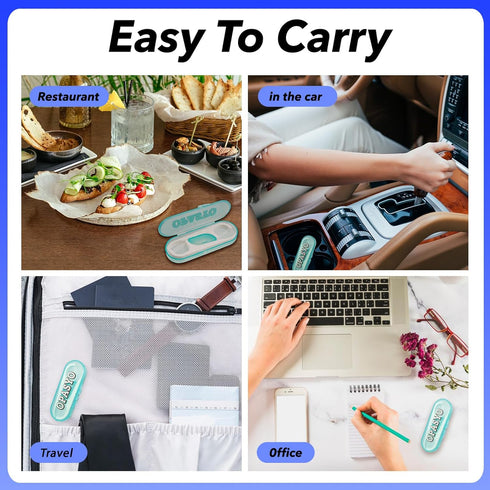 Travel Floss with Portable Floss Dispenser,8 Packs Floss Pick Holder for Family Hotel Travel Women Men Teeth Cleaning,Dental Floss Mini Travel Ess...