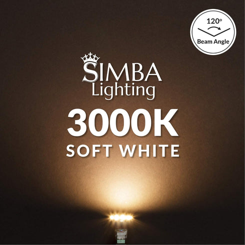 Simba Lighting LED MR11 Flood Light Bulbs (4 Pack) 12V 3W 20W Halogen Replacement 2-Pin 240lm for Landscape, Accent, Track Lights, and Christmas T...
