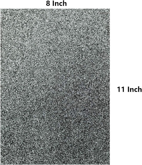 YZH Crafts Glitter Cardstock Paper,No-Shed Shimmer Glitter Paper, 10 Sheets, DIY Party Deco, 8" Inch X 12" Inch, A4 Size (Slate)...