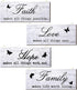 4 Pieces Faith Love Hope Family Wood Sign Farmhouse Wooden Family Sign with Quotes Faith Love Hope Family Home Sign Plaque Rustic Wooden Home Wall...