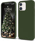 IceSword iPhone 12 Mini Case - Matte Dark Green, Thin Silicone, Gel Rubber, Shockproof, 5.4" - Dark Green...