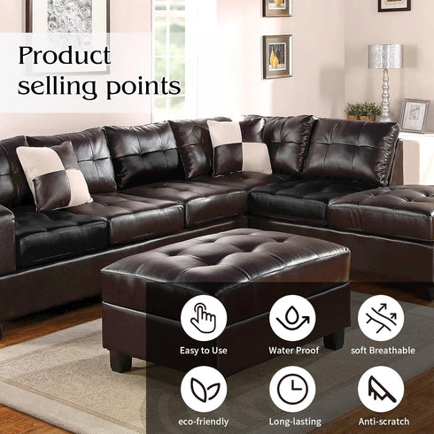 Leather Repair Tape Self-Adhesive Leather Repair Patch for Couch Furniture Sofas Car Seats Advanced PU Vinyl Leather Repair Kit (Black, 17X79 inch...
