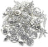 Youdiyla 100pcs Mix Silver Tree Flower Charms Collection, Bulk Mini Small Little Charms Metal Pendant Craft Supplies Findings for Necklace and Bra...