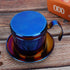 Coffee Drip Filter Pot Stainless Steel Vietnamese Style Coffee Maker Pot Coffee Drip Brewer for Home Kitchen Office Outdoor(blue)...