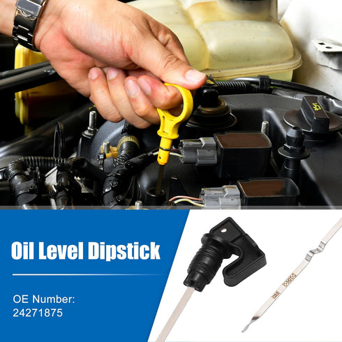 X AUTOHAUX Engine Oil Level Indicator Dipstick for Cadillac Escalade 2015-2017 for Cadillac Escalade ESV 2015-2017 Black...