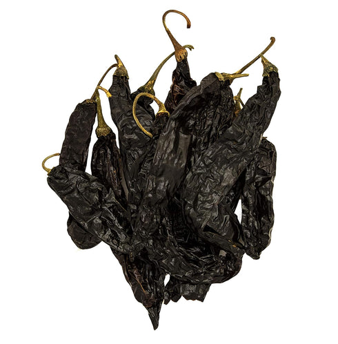 4oz Pasilla Negro Chilaca Dried Whole Chile Seco Peppers, Chili Pods for Authentic Mexican Food, Black Bell Pepper....
