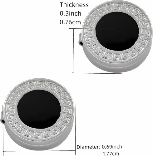 Button cover Mens Enamel black Button covers Used for Formal Business Wedding Tuxedo Shirt cuffs buttons cover...
