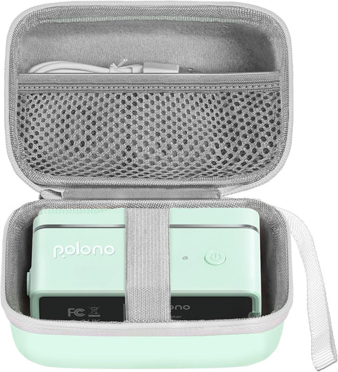 POLONO Genuine Label Printer Case Compatible with P31S and L1-A Label Maker, Hard Carry Label Printer Case for Labeler Makers, Storage Case for Po...