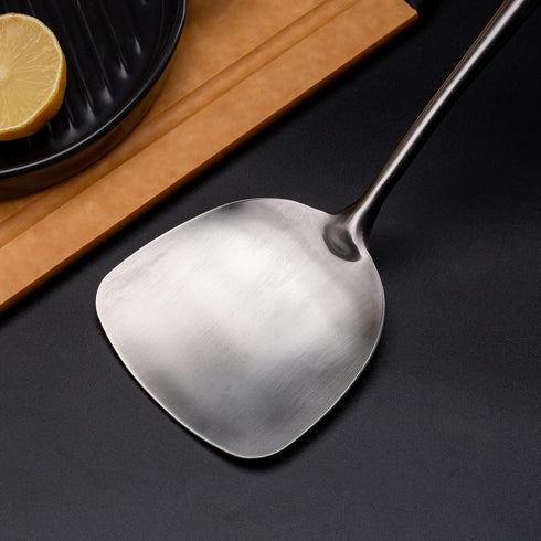 FJNATINH Wok Spatula - 17 Inch Stainless Steel Wok Turner for Cast Iron Skillet...