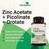 Futurebiotics Zinc Triple Action 30mg Key Nutrient Blend Immune Support Zinc Supplement with Zinc Acetate, Picolinate & Orotate - Immune, Antioxid...