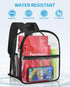Paxiland Clear Backpack Stadium Approved 12×12×6 with Reinforced and Wider Shoulder Straps, Small Clear Bag for Schools, Concerts, Work, Festivals...