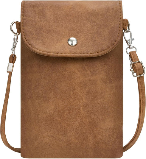 Small Crossbody Bags for Women, Leather Cell Phone Purse with Adjustable Strap, Handbags Bag for Travel Shopping...