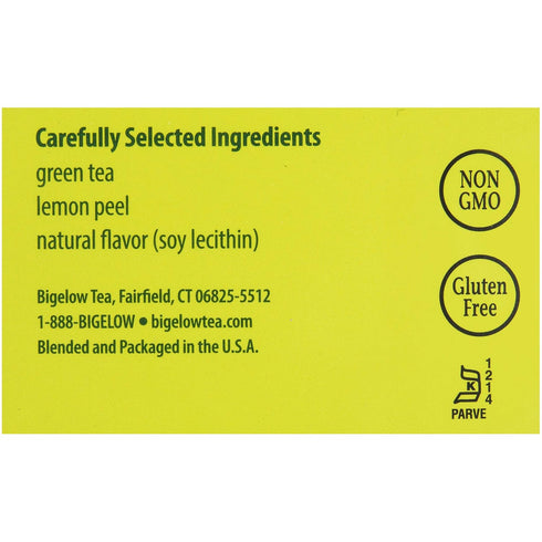Bigelow Green Tea with Lemon Tea Bags 28-Count Box (Pack of 1) Green Tea Bags with Lemon Peel and Natural Flavors Rich in Antioxidants...