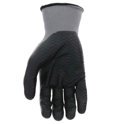 John Deere JD37215-L Men's Nitrile Textured Grip, Abrasion Resistant, Slip Resistant, Gray, Black, Large...